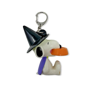 Peanuts Snoopy Halloween Witch Figure PVC Key Chain Keychain Plastic EUC